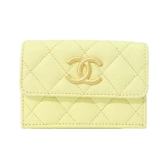 CHANEL Handbags - CHANEL Authentic Yellow Wallet